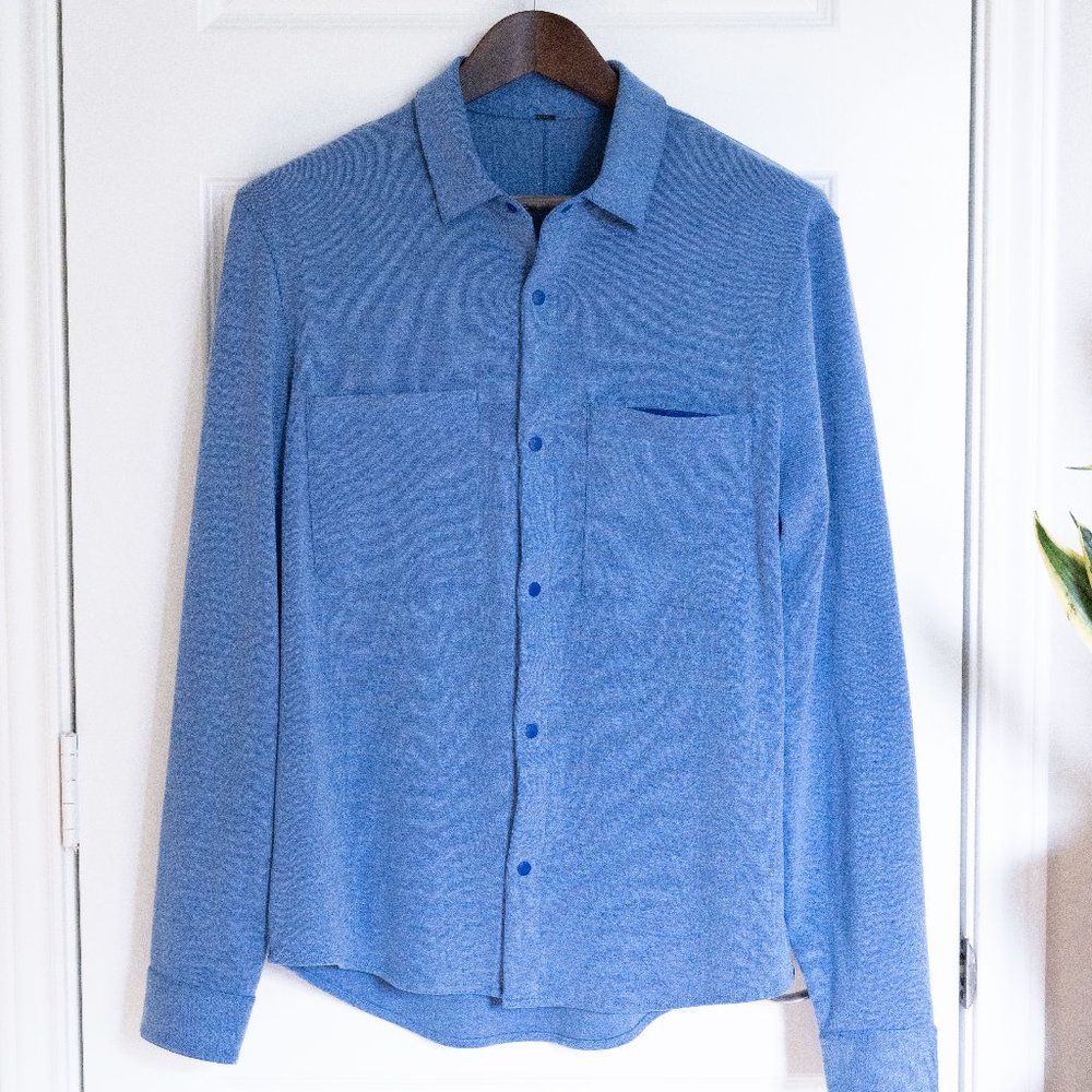 lululemon, Soft Knit Overshirt, Heathered Larkspur - Medium